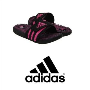 adidas pink slippers